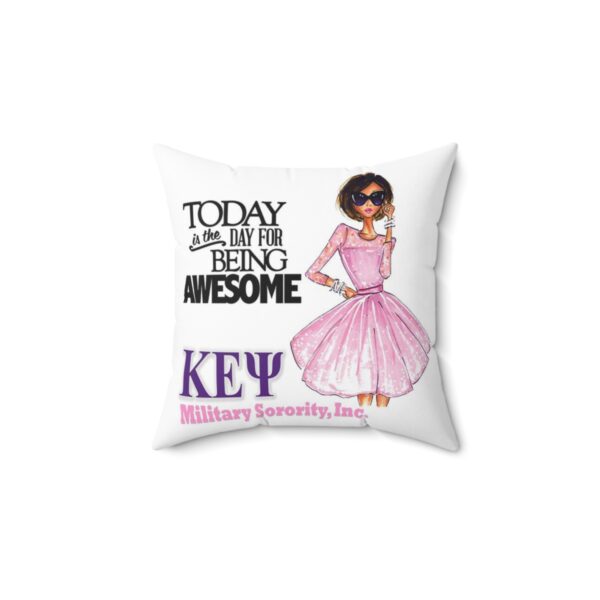 k.e.Ψ. be awesome square pillow