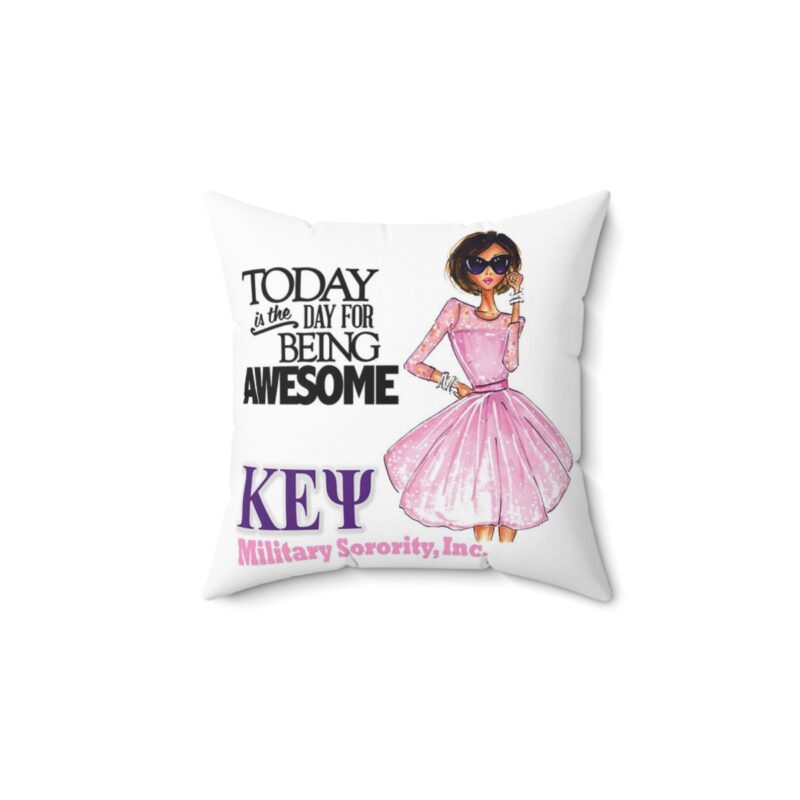 k.e.Ψ. be awesome square pillow