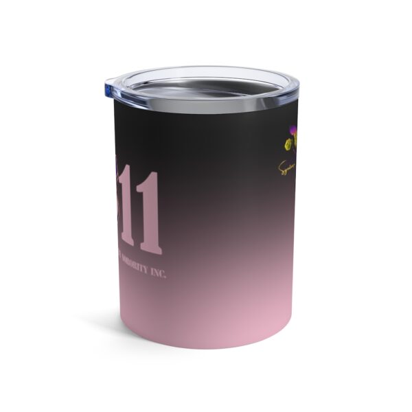 faded pink and black tumbler 10oz