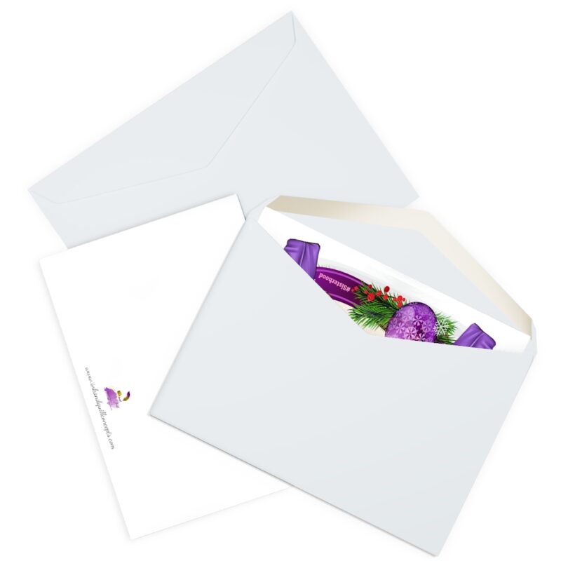 happy holiday's soror greeting cards (5 pack)