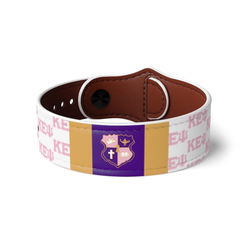 k.e.Ψ. faux leather wristband