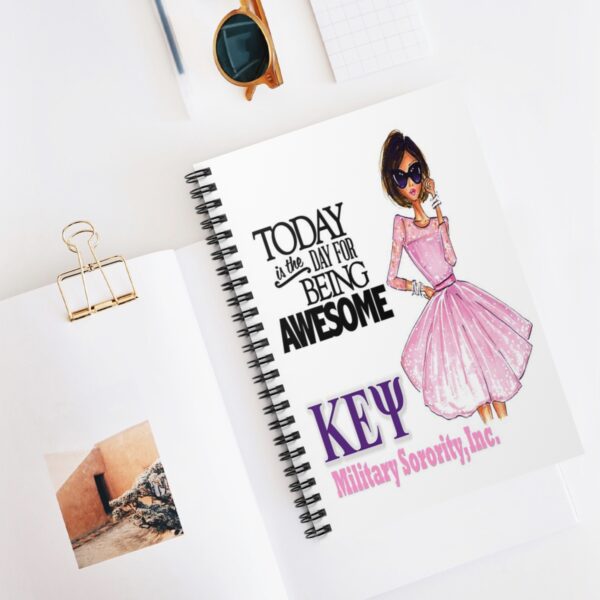 k.e.Ψ. be awesome spiral notebook ruled line