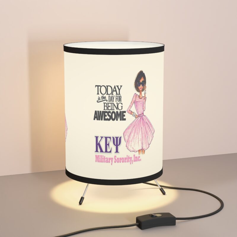 k.e.Ψ. be awesome tripod lamp