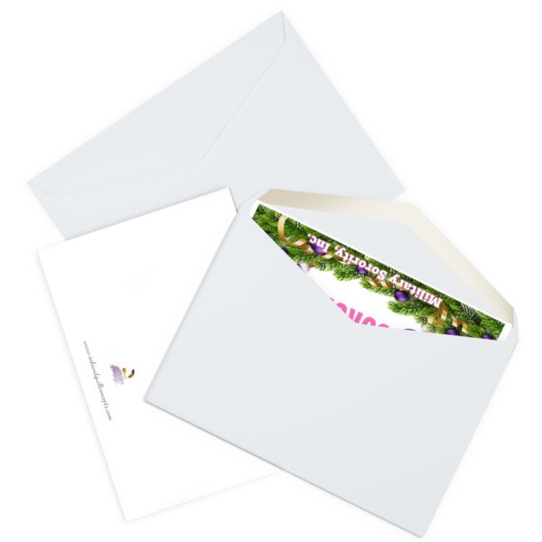 happy holidays greeting cards (5 pack)