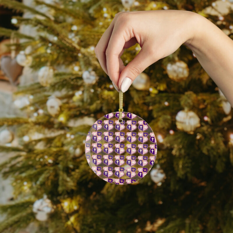 glass christmas tree ornament