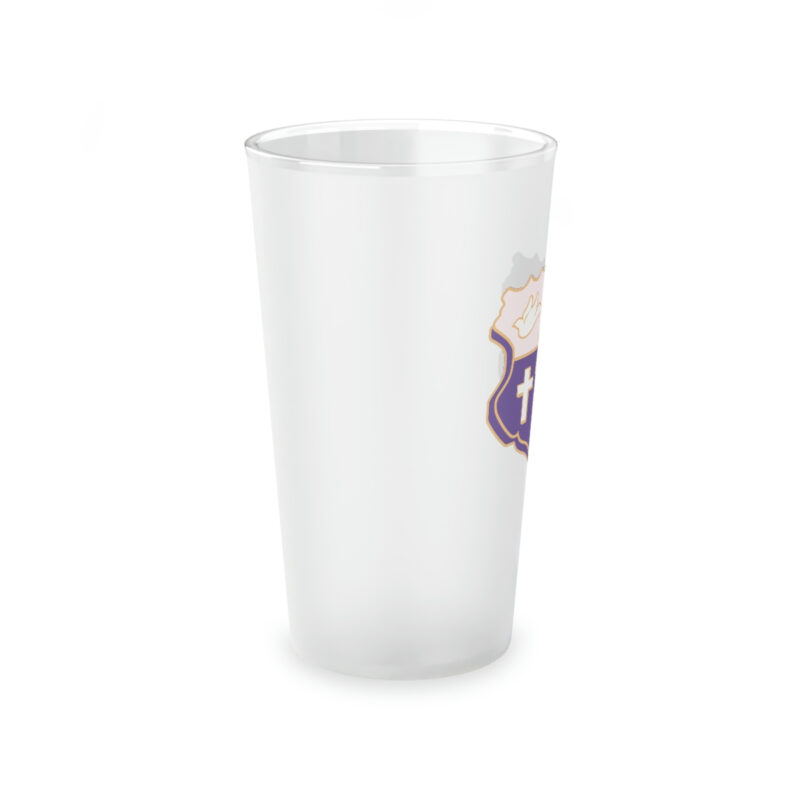 frosted pint glass, 16oz