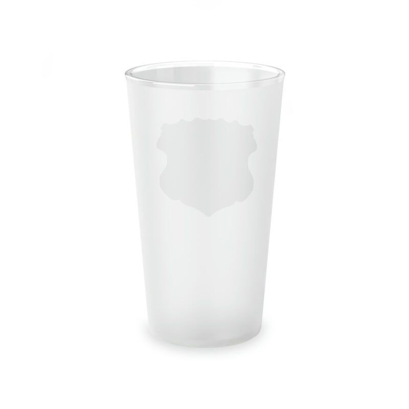 frosted pint glass, 16oz