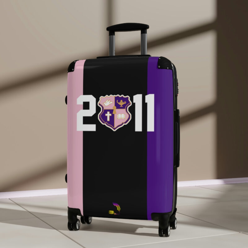 color blocked suitcases