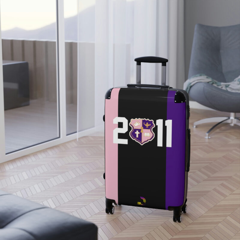 color blocked suitcases