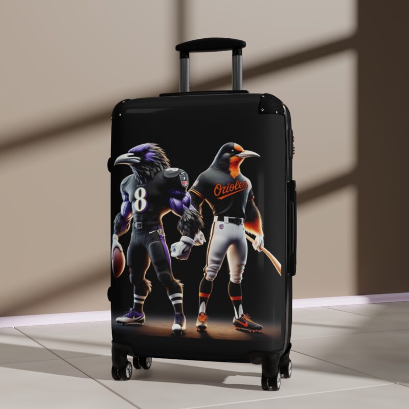 ravens and orioles suitcase