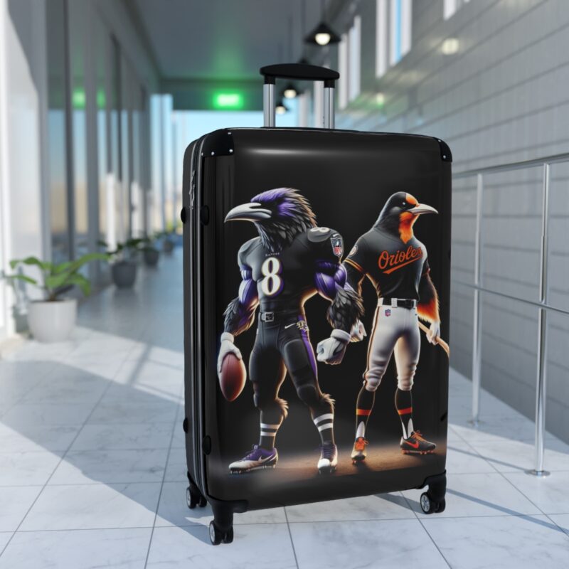 ravens and orioles suitcase