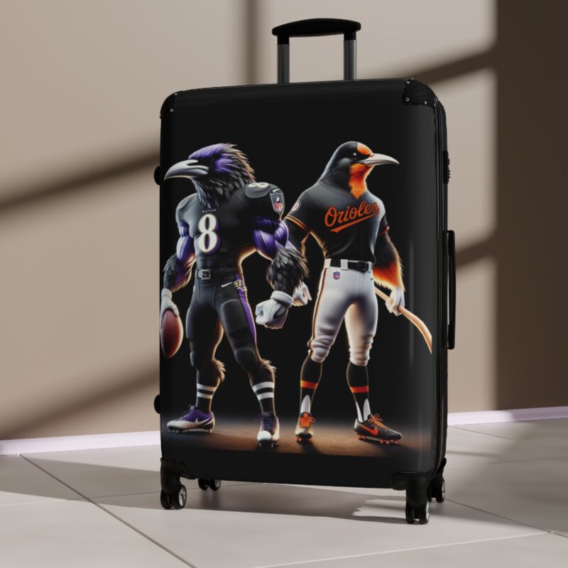 ravens and orioles suitcase