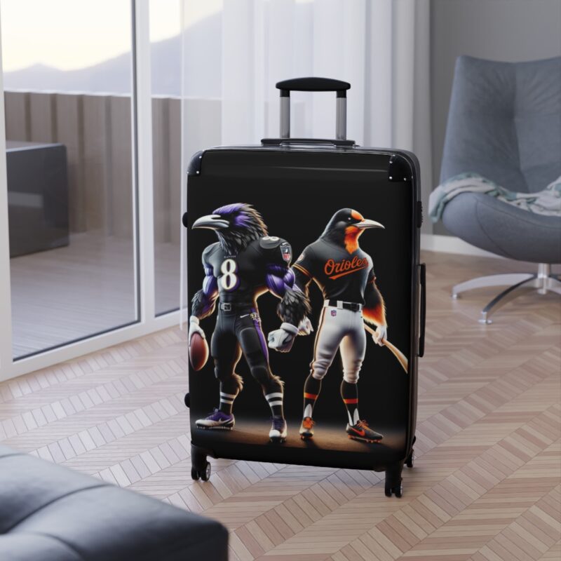 ravens and orioles suitcase