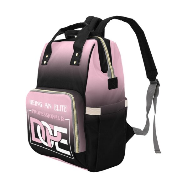 Stylish pink and black elite professional backpack