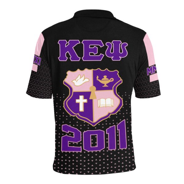 Custom black and purple 2011 jersey with crest design.