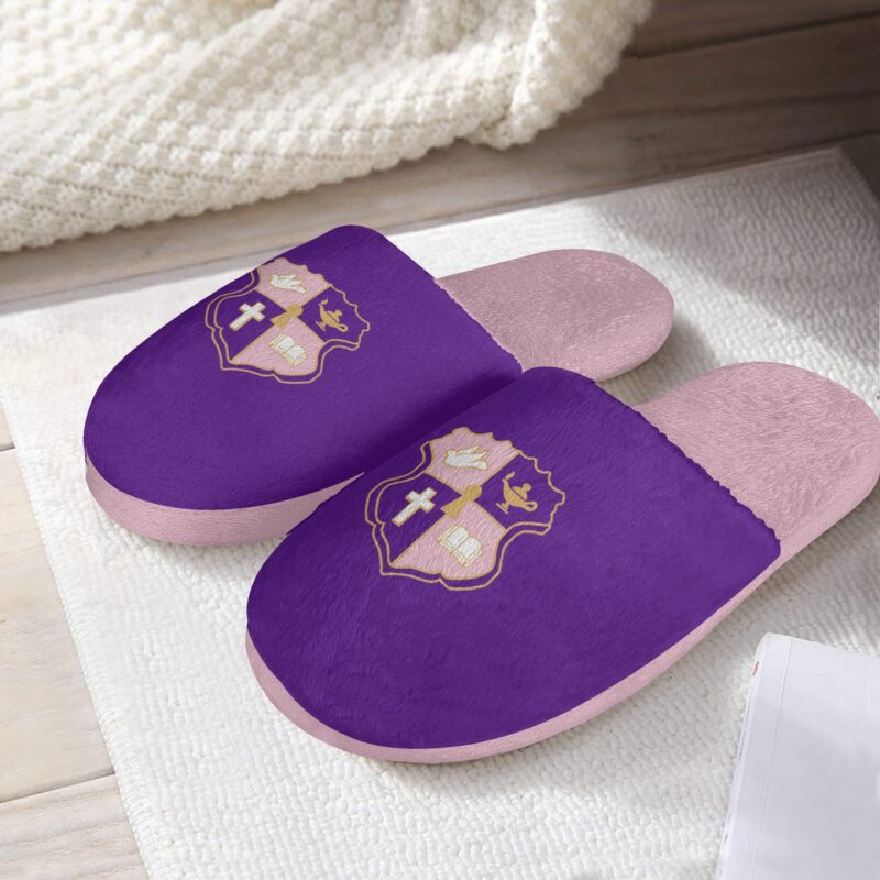 Kappa Epsilon Psi Sorority Crest Soft Slippers