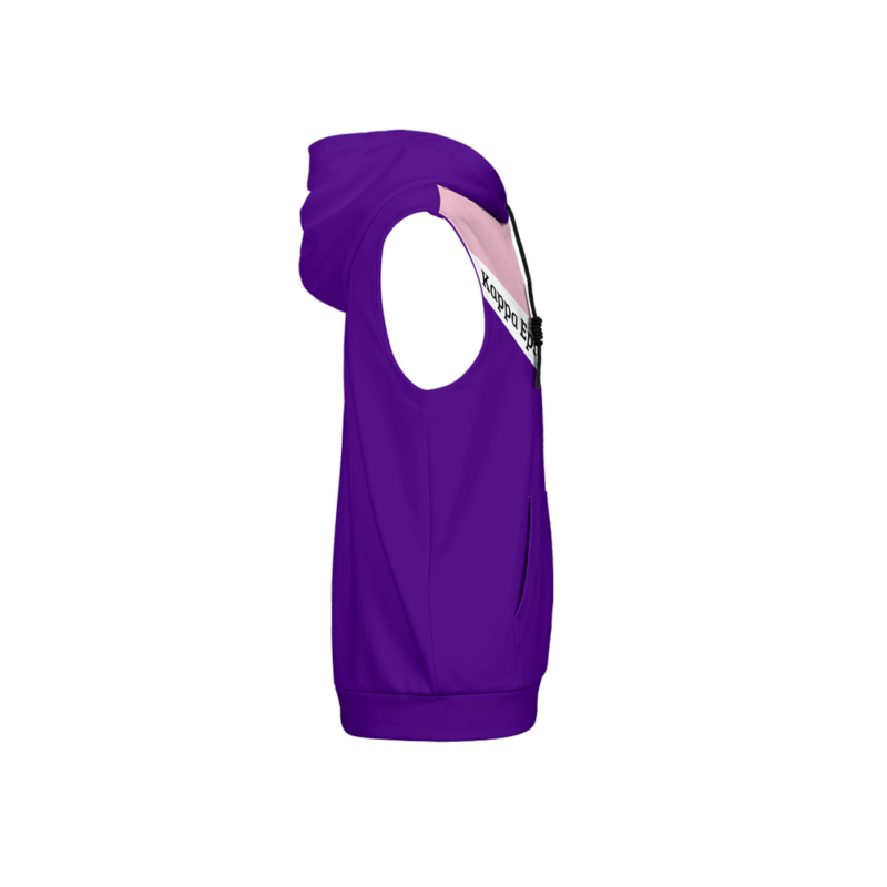 Purple tank top on black background.