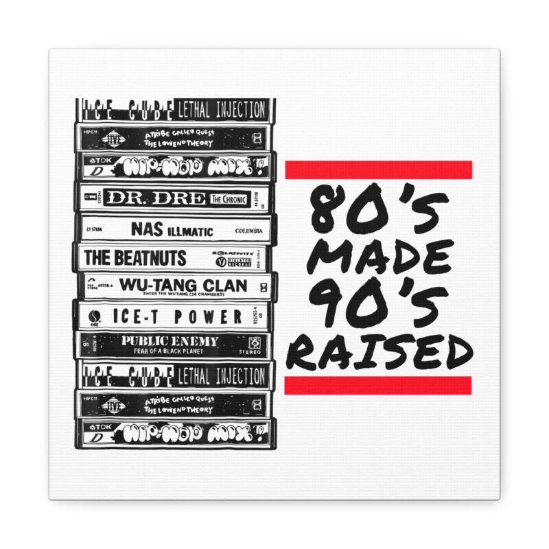 80's Made 90's Raised Canvas Art,Retro Hip-Hop Decor,80s and 90s Music,Iconic Album Covers,Hip-Hop Art,Music Lovers Decor,Wall Art,Ink and Quill Concepts,canvas,canvas art,80s music,80s songs,hip hop,hip hop songs,hip hop music,hip hop history,hip hop artist