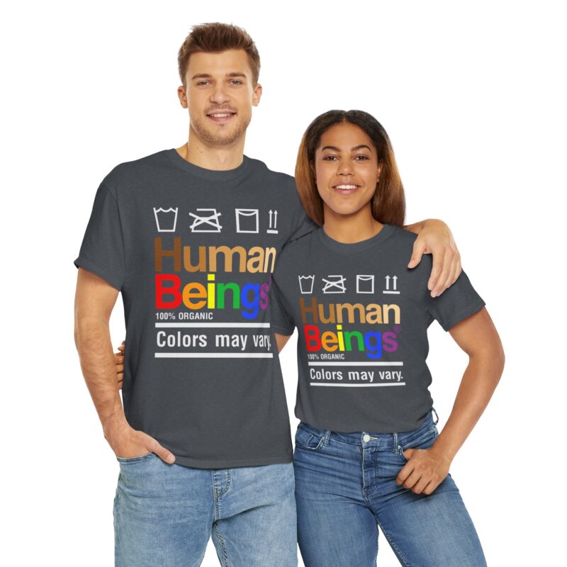 Inclusive Message Tee,Human Beings Diversity T-Shirt,Organic Colors Variation Tee,Unity Graphic Tee,Black Statement Shirt,Equality Fashion,Social Awareness Apparel,Multicolor Typography Top,Casual Equality Tee,Color Variety Human Tee,Diversity T-Shirt,Unity in Diversity,Organic Human Tee,Inclusive Fashion,Colors May Vary,Statement Casualwear,Equality Messaging,Black Graphic Tee,Multicolor Typography,Human Beings Tee