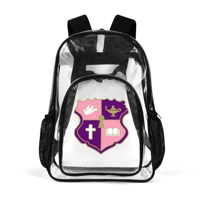 Kappa Epsilon Psi,Clear Backpack,Sorority Gear,Stylish Backpack,Practical Bag,Sorority Pride,Transparent Backpack,Ink and Quill Concepts,book bag,book bags,book bags for school,book bag purse,purse