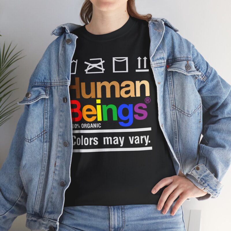 Inclusive Message Tee,Human Beings Diversity T-Shirt,Organic Colors Variation Tee,Unity Graphic Tee,Black Statement Shirt,Equality Fashion,Social Awareness Apparel,Multicolor Typography Top,Casual Equality Tee,Color Variety Human Tee,Diversity T-Shirt,Unity in Diversity,Organic Human Tee,Inclusive Fashion,Colors May Vary,Statement Casualwear,Equality Messaging,Black Graphic Tee,Multicolor Typography,Human Beings Tee