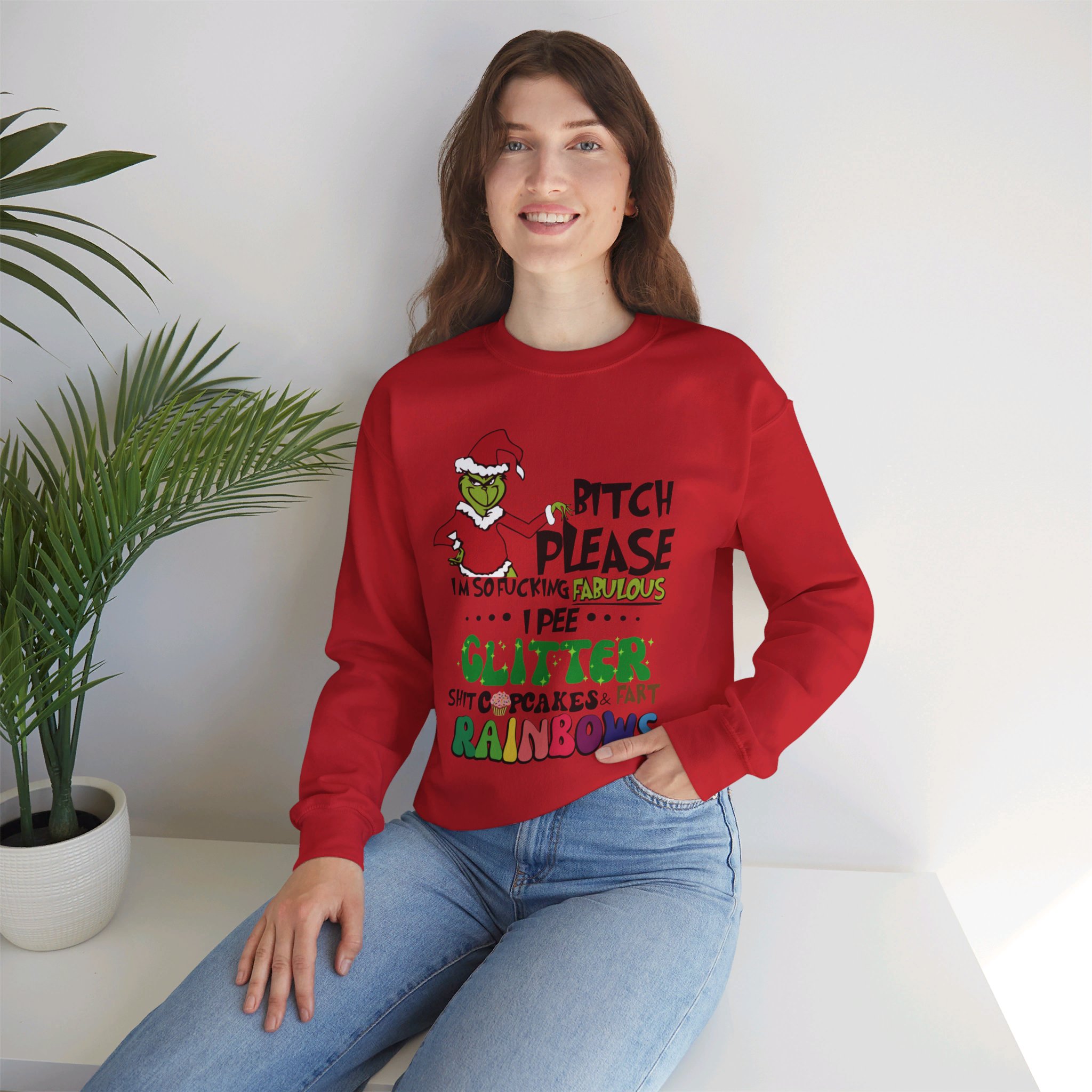 I Am Grinch Crewneck Sweatshirt,I am Grinch,Grinch,sweatshirt,grinch christmas tree,grinch shirt,grinch quotes,grinch face,sweatshirts for women,sweatshirts for men,sweatshirts for girls