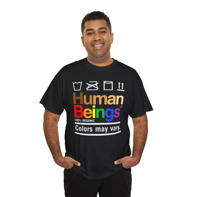 Inclusive Message Tee,Human Beings Diversity T-Shirt,Organic Colors Variation Tee,Unity Graphic Tee,Black Statement Shirt,Equality Fashion,Social Awareness Apparel,Multicolor Typography Top,Casual Equality Tee,Color Variety Human Tee,Diversity T-Shirt,Unity in Diversity,Organic Human Tee,Inclusive Fashion,Colors May Vary,Statement Casualwear,Equality Messaging,Black Graphic Tee,Multicolor Typography,Human Beings Tee